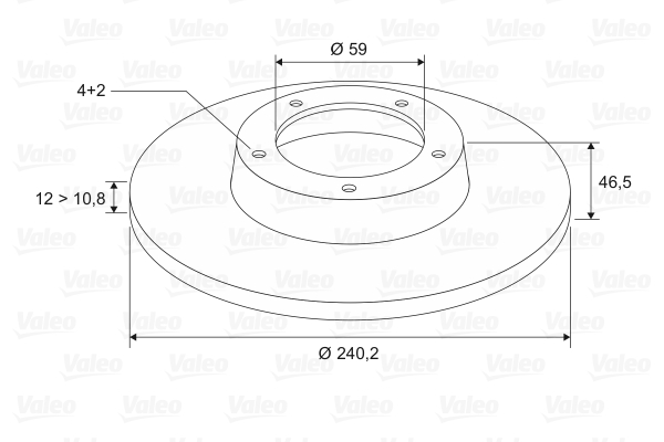 VALEO 186157 Discofreno