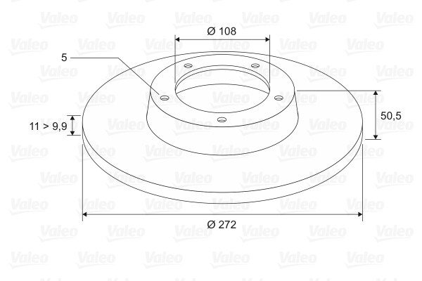 VALEO 186172 Discofreno