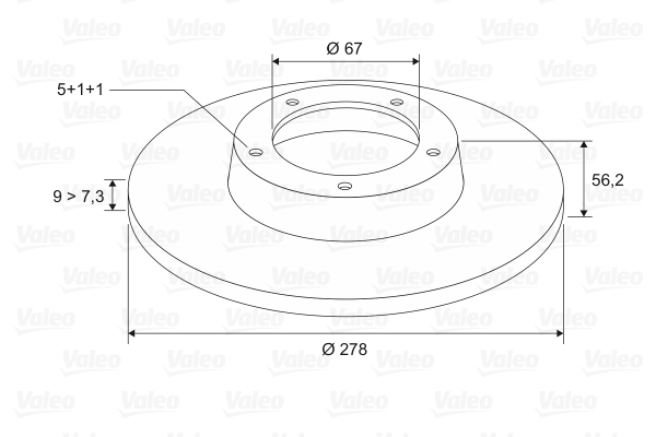 VALEO 186183 Discofreno