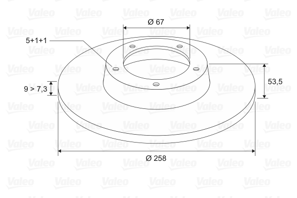 VALEO 186184 Discofreno