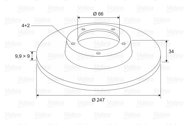 VALEO 186200 Discofreno-Discofreno-Ricambi Euro