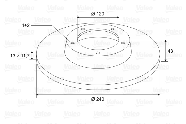 VALEO 186236 Discofreno