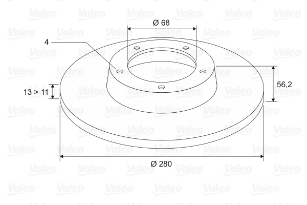 VALEO 186269 Discofreno-Discofreno-Ricambi Euro