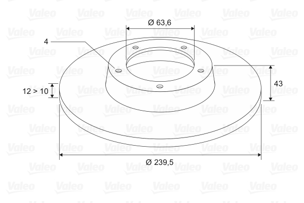 VALEO 186529 Discofreno