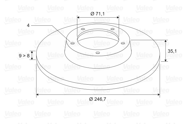 VALEO 186694 Discofreno-Discofreno-Ricambi Euro