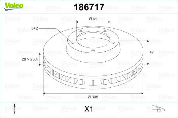 VALEO 186717 Discofreno