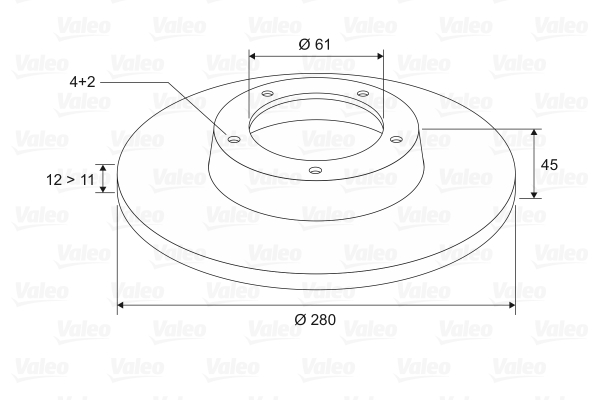 VALEO 186786 Discofreno