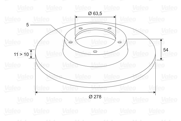 VALEO 186844 Discofreno