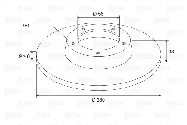 VALEO 186859 Discofreno