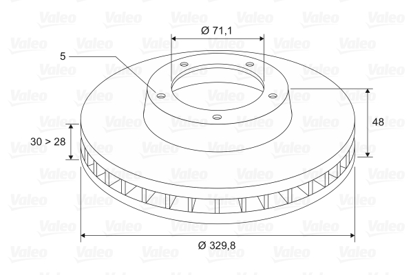 VALEO 197046 Discofreno