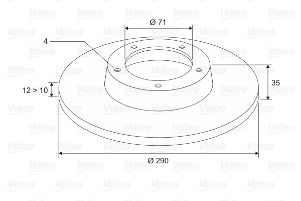 VALEO 197484 Discofreno