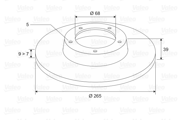 VALEO 197562 Discofreno