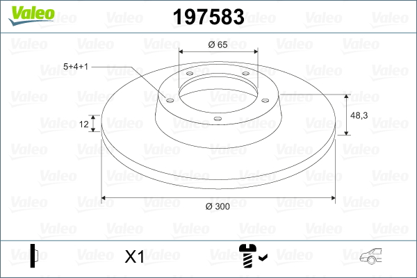 VALEO 197583 Discofreno