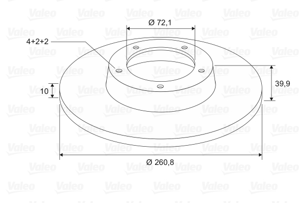 VALEO 197625 Discofreno