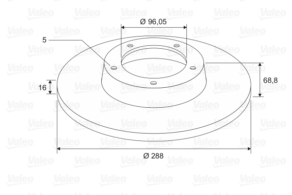 VALEO 197666 Discofreno