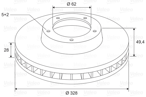 VALEO 197692 Discofreno