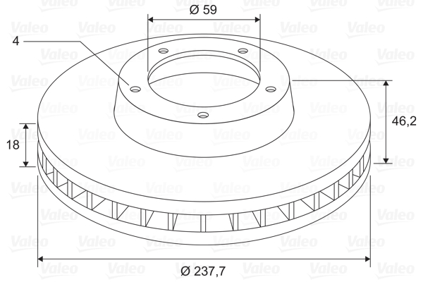 VALEO 197700 Discofreno