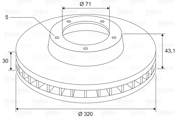 VALEO 197701 Discofreno