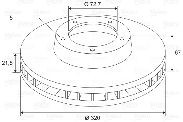 VALEO 197753 Discofreno