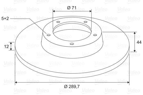 VALEO 197795 Discofreno