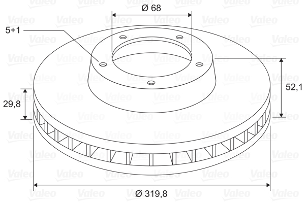 VALEO 197824 Discofreno