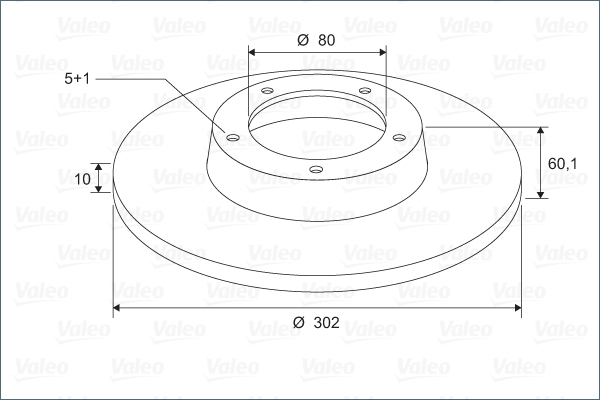 VALEO 297600 Bromsskiva
