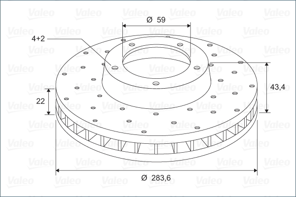 VALEO 886266 Discofreno