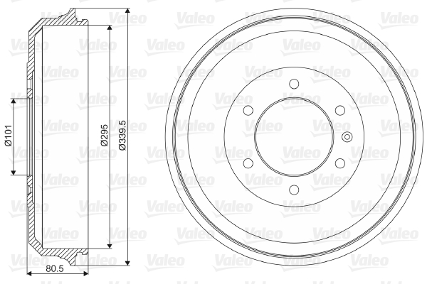 VALEO 237019 Tamburo freno-Tamburo freno-Ricambi Euro