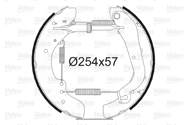 VALEO 554565 Kit ganasce freno-Kit ganasce freno-Ricambi Euro