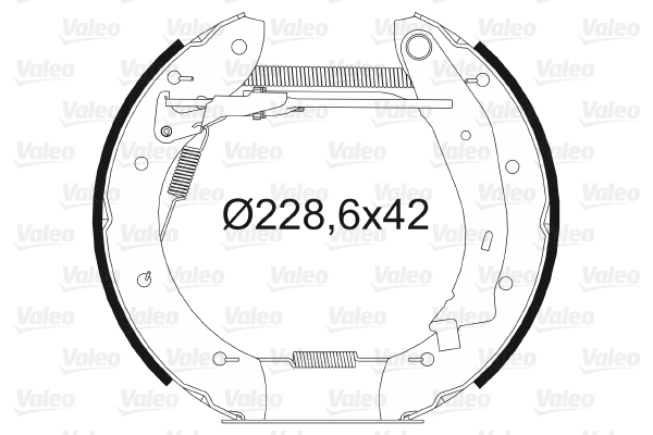 VALEO 554608 Kit ganasce freno-Kit ganasce freno-Ricambi Euro