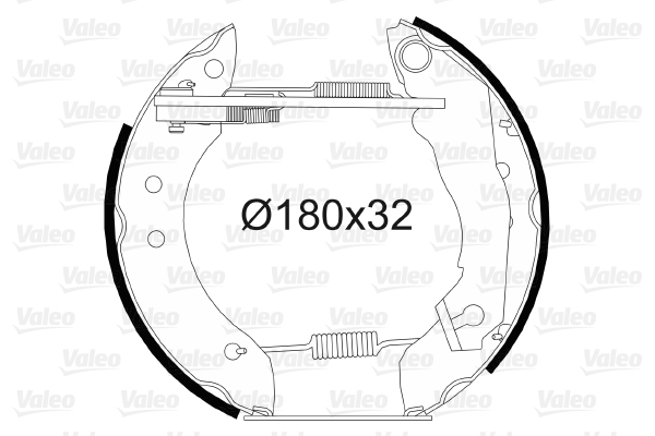 VALEO 554686 Kit ganasce freno