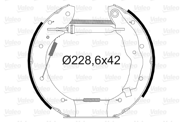 VALEO 554701 Kit ganasce freno