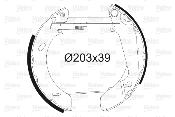 VALEO 554752 Kit ganasce freno-Kit ganasce freno-Ricambi Euro