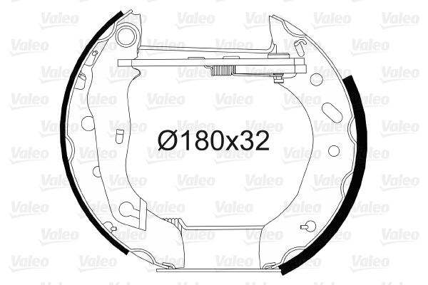 VALEO 554775 Kit ganasce freno-Kit ganasce freno-Ricambi Euro