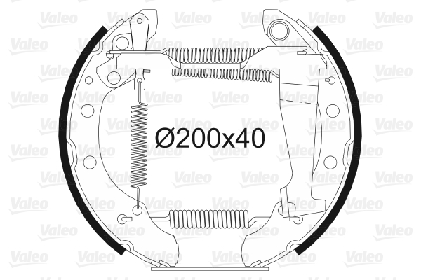 VALEO 554781 Kit ganasce freno