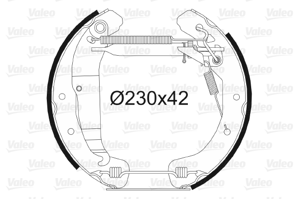 VALEO 554789 Kit ganasce freno-Kit ganasce freno-Ricambi Euro