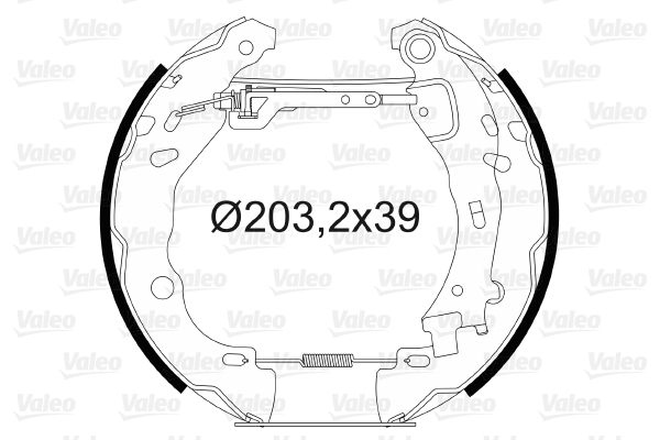 VALEO 554804 Kit ganasce freno-Kit ganasce freno-Ricambi Euro