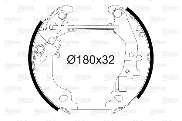 VALEO 554811 Kit ganasce freno-Kit ganasce freno-Ricambi Euro