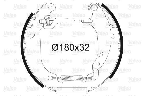 VALEO 554835 Kit ganasce freno-Kit ganasce freno-Ricambi Euro