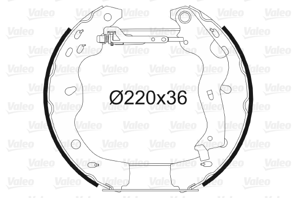 VALEO 554854 Kit ganasce freno