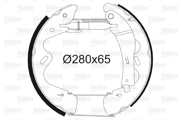 VALEO 554856 Bromsbackar, sats