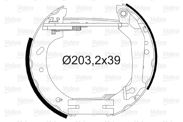 VALEO 554858 Kit ganasce freno-Kit ganasce freno-Ricambi Euro