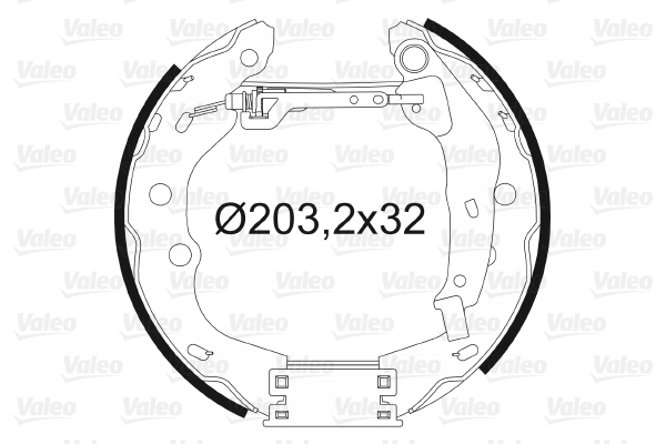 VALEO 554863 Kit ganasce freno-Kit ganasce freno-Ricambi Euro