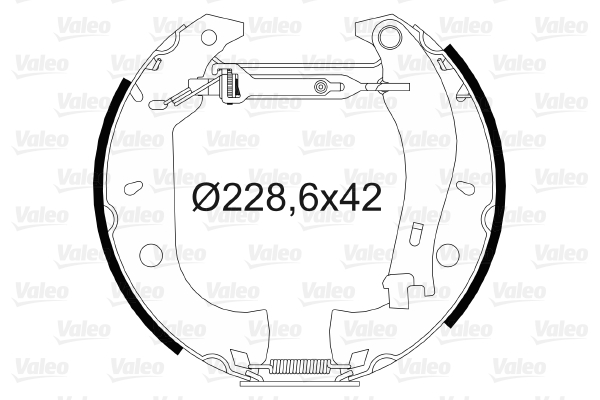 VALEO 554868 Bromsbackar, sats