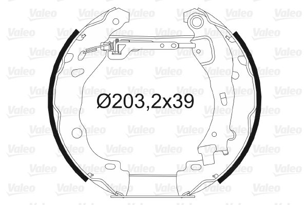 VALEO 554871 Kit ganasce freno-Kit ganasce freno-Ricambi Euro