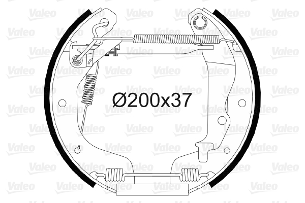 VALEO 554874 Kit ganasce freno-Kit ganasce freno-Ricambi Euro