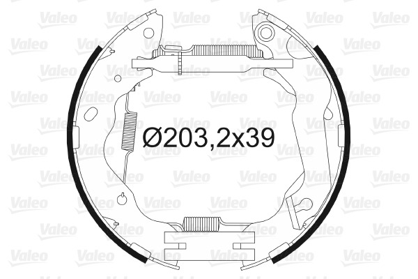 VALEO 554895 Kit ganasce freno