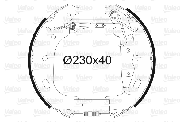 VALEO 554898 Kit ganasce freno-Kit ganasce freno-Ricambi Euro