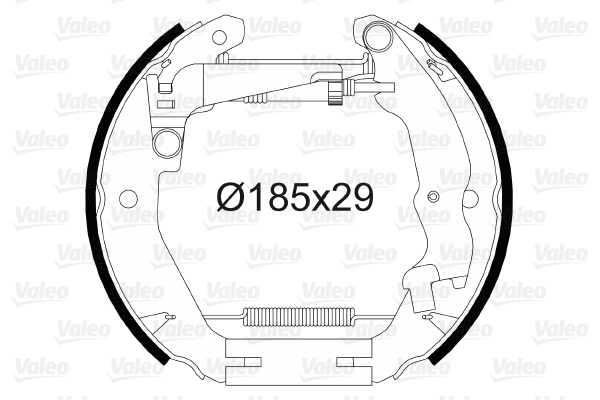 VALEO 554899 Kit ganasce freno-Kit ganasce freno-Ricambi Euro