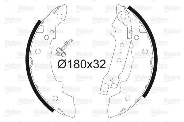 VALEO 562026 Bromsbackar, sats